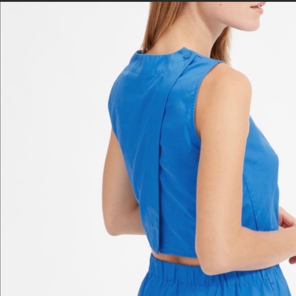 NWT Everlane Blue Crop Top